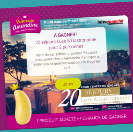 PrincesseAmandine.fr jeu Princesse Amandine Intermarch