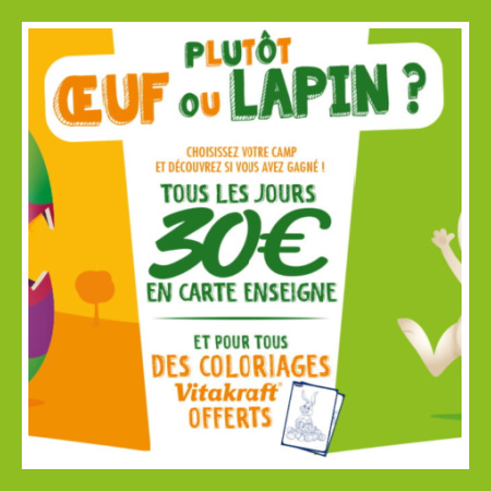 Cadeaux du jeu Vitalkrakt de Pques