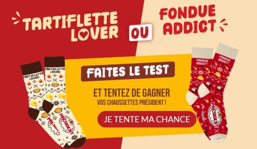 Jeu Pr�sident R�chauffez vos soir�es 2026&nbsp;: 1000 paires de chaussettes � gagner gratuitement&nbsp;!
