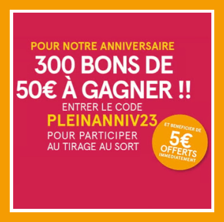 Jeu anniversaire Monoprix.fr  code PLEINANNIV23