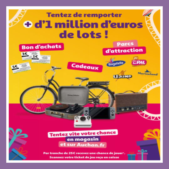 Grand jeu Auchan 25 jours 2022 - Jeu.auchan.fr/25jours2022