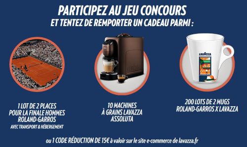 www.lavazza-jeurolandgarros.fr JeuLavazza Roland Garros 2026