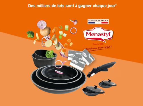 Grand jeu Menastyl Netto - JeuMenastylNetto.fr
