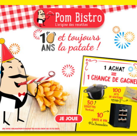 Jeu Pom Bistro www.pombistro-10ans.fr