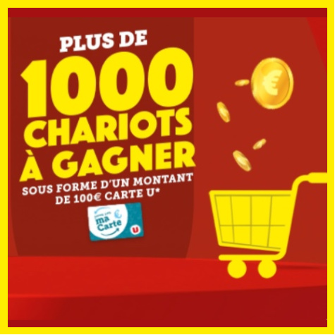 Grand jeu U ticket  gratter Quinzaine Commerante