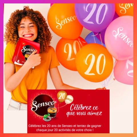 Code jeu Senseo 20 ans - www.senseo20ans.fr