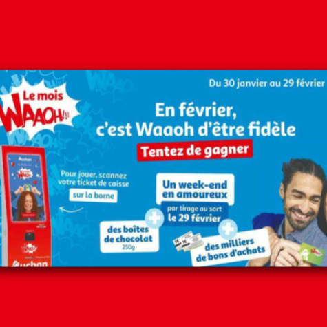 Jeux.auchan.fr/fidlit2024 Grand jeu Auchan fidlit 2024 le mois Waaoh