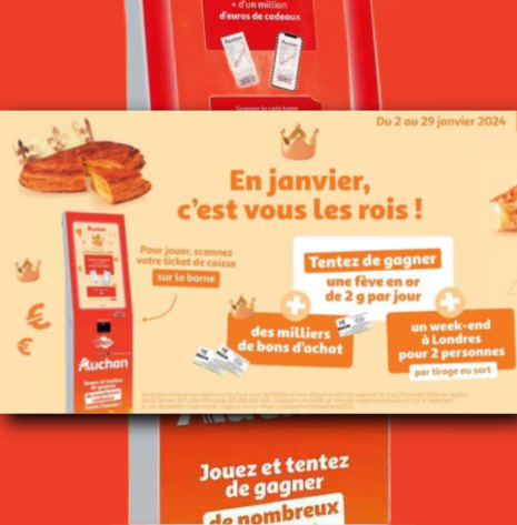 Grand jeu Auchan Epiphanie 2023 - Jeux.auchan.fr/epiphanie2023