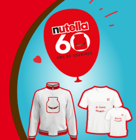 Jeu nutella 60 ans - www.nutella.com