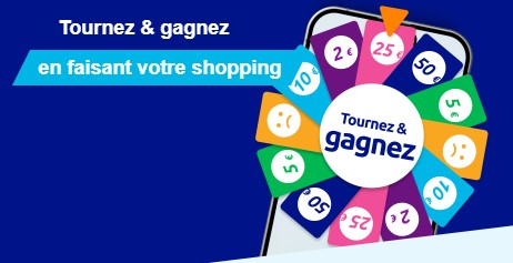 Action Tourner et Gagner 2026&nbsp;: cartes-cadeaux jusqu'� 50� et coffret Zenova � remporter