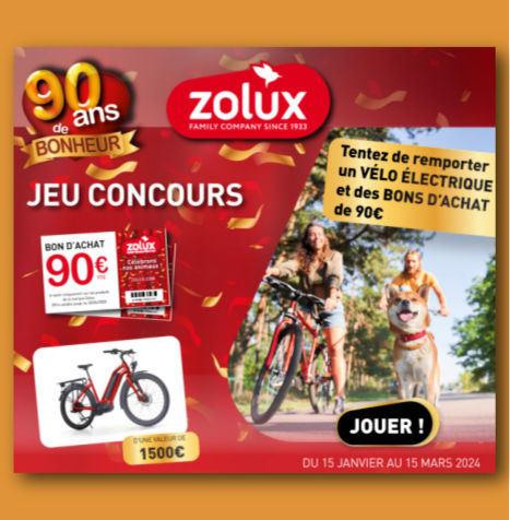 Jeu Zolux 90 ans - www.zolux.com